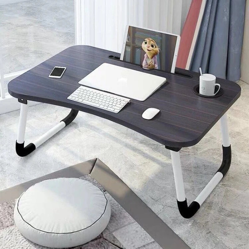 Mesa Portátil Dobrável para Notebook com Porta-Copos - Home Office e  Doméstico