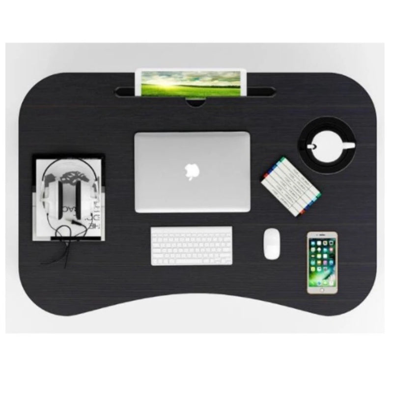 Mesa Portátil Dobrável para Notebook com Porta-Copos - Home Office e  Doméstico