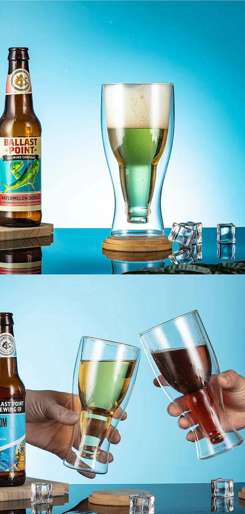 Copo Dupla Camada para Cocktails e Bebida