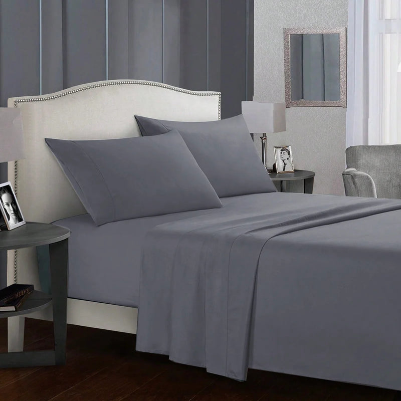 Conjunto de Cama Casal 4 Peças - Lençol Impermeável e Macio