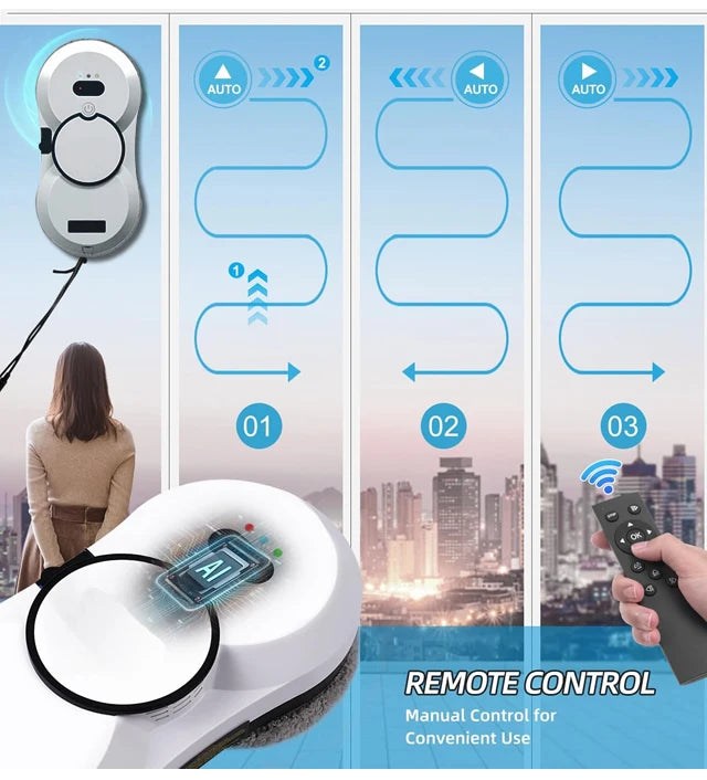 Novo Robô Automático Limpador de Janelas a Vácuo
