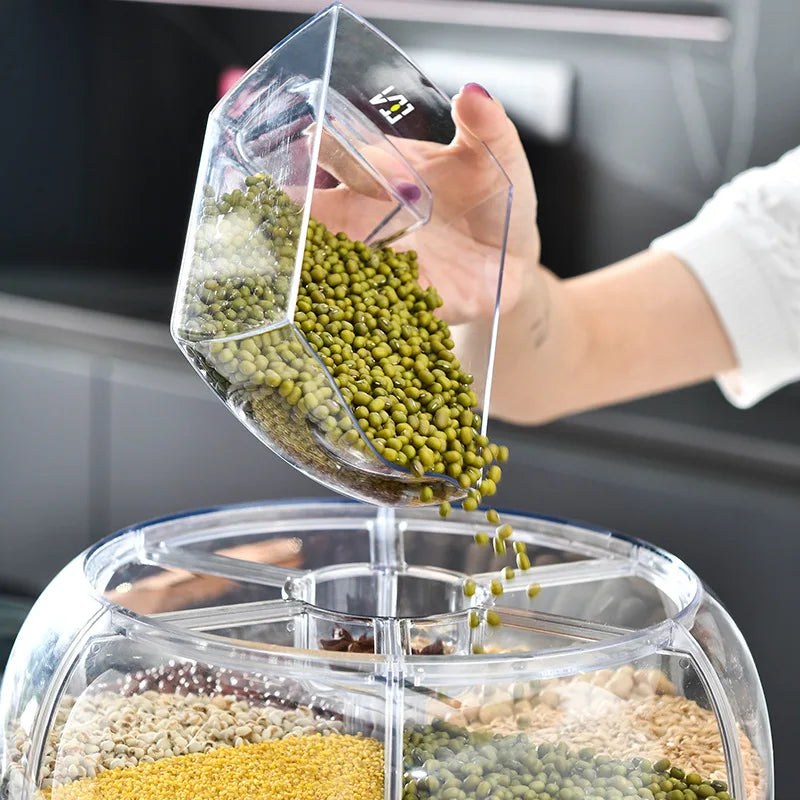 Dispenser de Grãos 360 Graus Rotativo  à Prova de Umidade