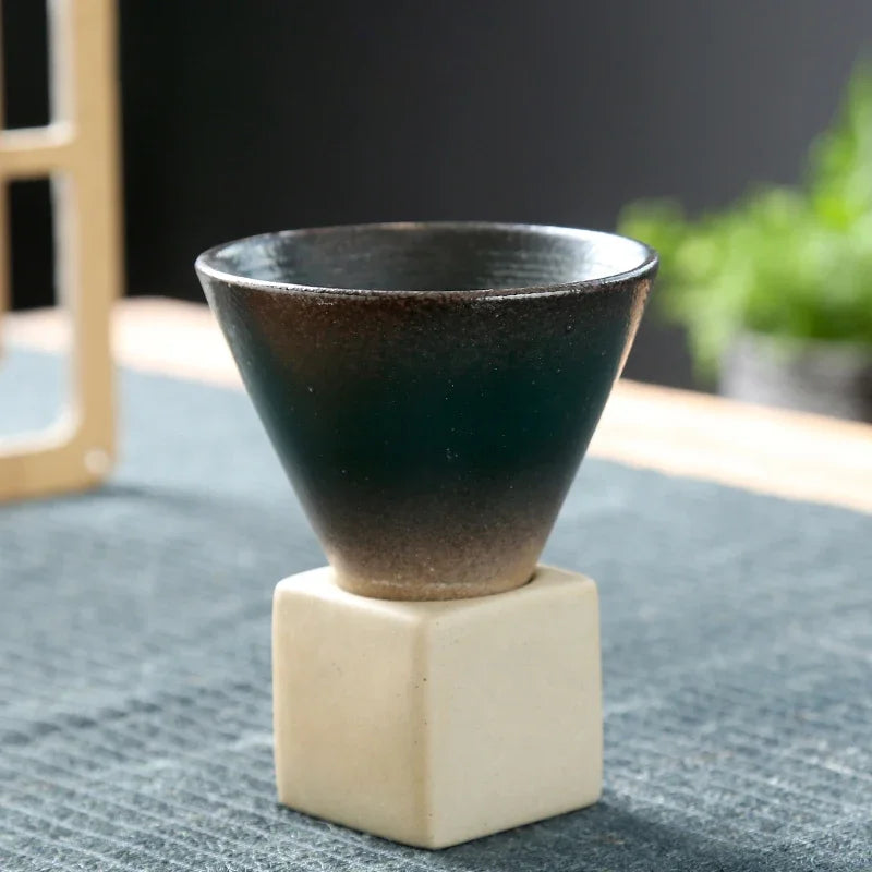 Caneca de Café Cerâmica Retro - Estilo Japonês