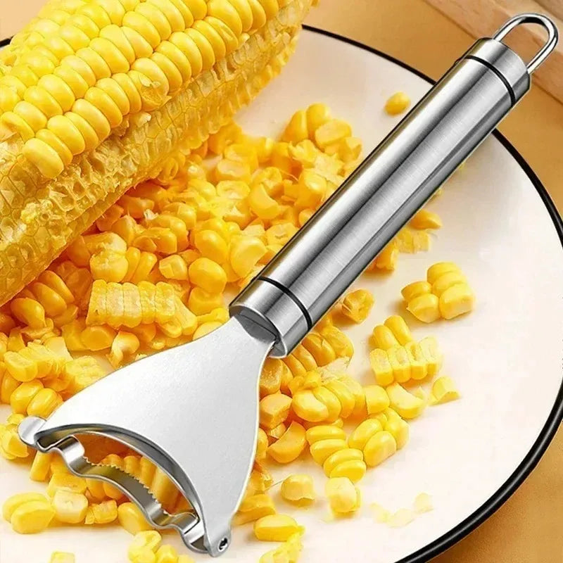Descascador de Milho Manual em Aço Inoxidável / Cortador de Frutas