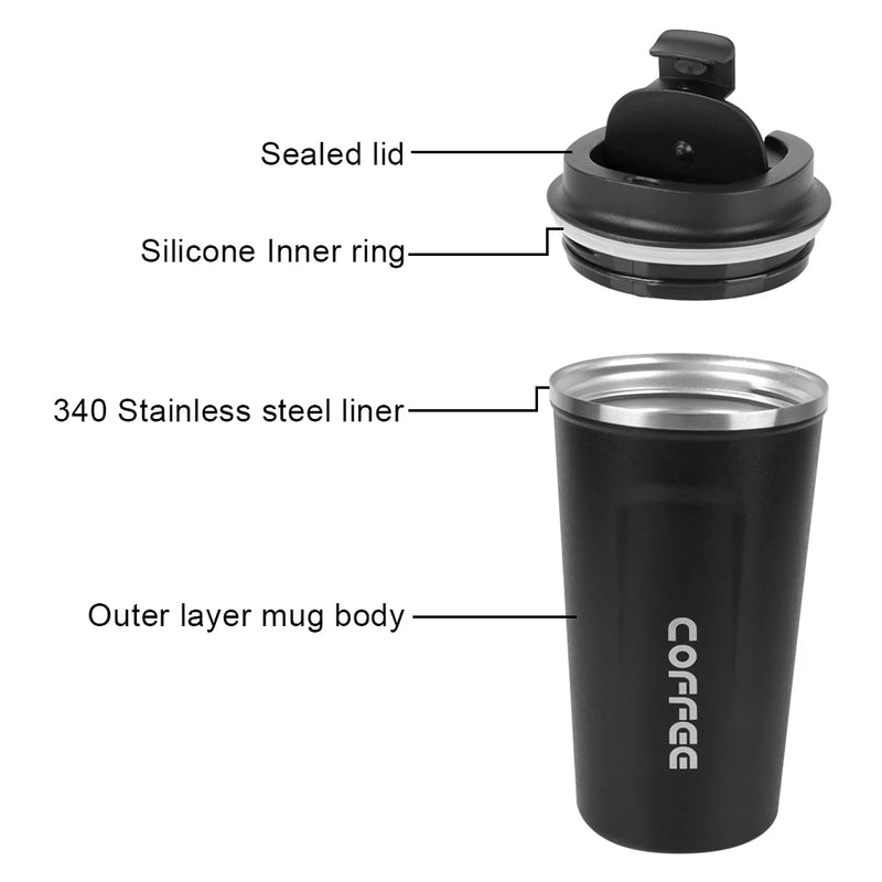 Caneca Térmica  para Chá, Água e Café - À Prova de Vazamento, Ideal para Viagens