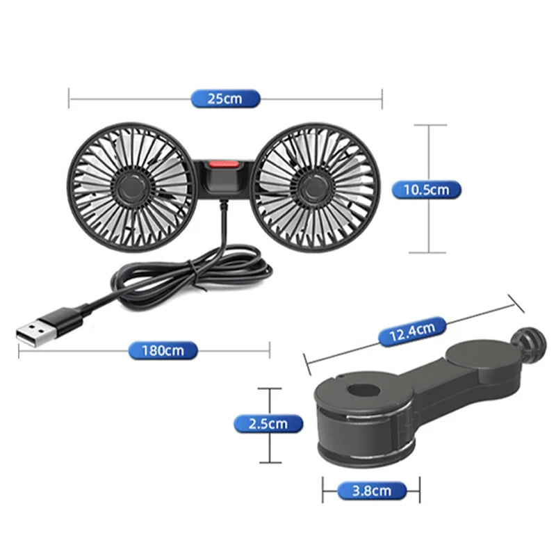 Ventilador de Resfriamento para Encosto de Banco SEAMETAL - Conforto e Frescor no Seu Carro